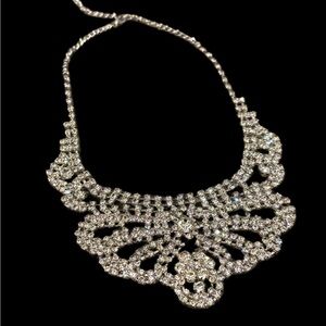 Gift with $25 + NWT’s Crystal Rhinestone Bib Necklace